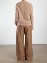 Josephine Pant in Cambridge Flannel - Saddle