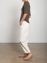 Ezra Pant in Linen Twill - Bone