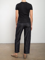 Ezra Pant in Denim - Black
