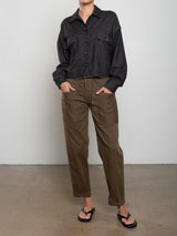 Ezra Pant in Tencel Twill - Army