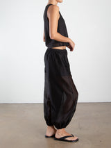 Mica Balloon Pant in Gossamer - Black