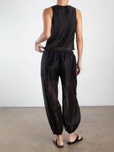 Mica Balloon Pant in Gossamer - Black