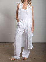 Liz Dress in French Linen - White