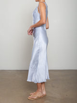 Solene Dress in Vintage Satin - Aura