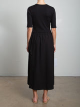 Zaina Dress in Paperweight Cotton - Black