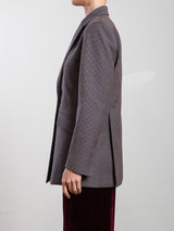 Trudi Blazer in Duke Houndstooth - Twilight
