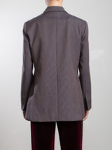 Trudi Blazer in Duke Houndstooth - Twilight