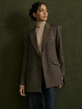 Trudi Blazer in Duke Houndstooth - Twilight