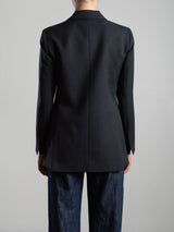 Trudi Blazer in Sharkskin - Charcoal