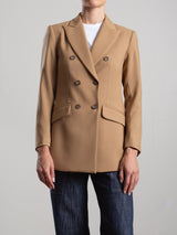 Trudi Blazer in Tropical Wool - Camel