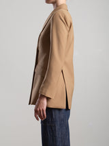 Trudi Blazer in Tropical Wool - Camel