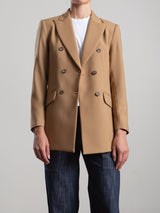 Trudi Blazer in Tropical Wool - Camel