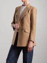 Trudi Blazer in Tropical Wool - Camel