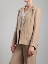 Jada Blazer in Canyon Twill - Teak
