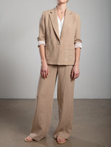 Jada Blazer in Canyon Twill - Teak