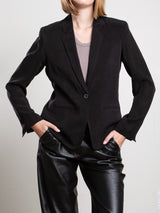 Cyrus Blazer in Japanese Cupro - Black