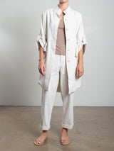 Tracy Jacket in Linen Twill - Bone