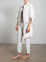 Tracy Jacket in Linen Twill - Bone