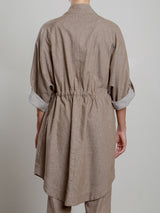 Tracy Jacket in Linen Twill - Sparrow