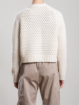 Jovie Cardigan in Wool Cashmere - Ivory