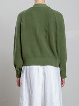 Bree Cotton Cardigan - Basil