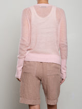 Adrian Crewneck in Dulce Knitwear - Petal