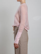 Adrian Crewneck in Dulce knitwear - Petal