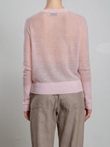 Adrian Crewneck in Dulce knitwear - Petal
