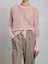 Adrian Crewneck in Dulce knitwear - Petal