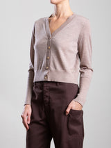 Remy Cardigan in Featherweight Cashmere - Toast