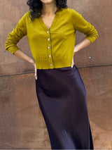 Remy Cardigan in Featherweight Cashmere - Topaz
