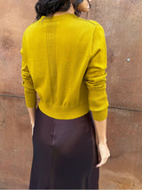 Remy Cardigan in Featherweight Cashmere - Topaz