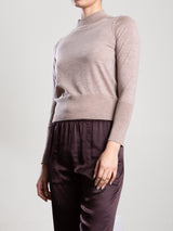 Kieren Mockneck in Featherweight Cashmere - Toast