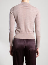 Kieren Mockneck in Featherweight Cashmere - Toast