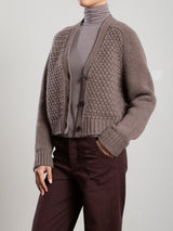Jovie Cardigan in Wool Cashmere - Mink *Final Sale*