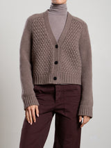 Jovie Cardigan in Wool Cashmere - Mink