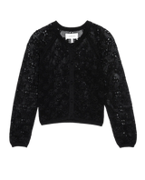 The Crochet Cardigan - Black