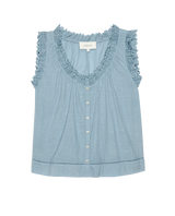The Vignette Top - Pale Blue