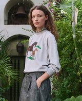 The Collage Sweatshirt with Running Horses