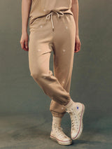 The Stadium Sweatpant with Daisy Embroidery