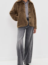 Astrid Sherpa Jacket - Warm Tan