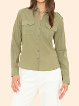 Phoebe Shirt - Dark Seagrass