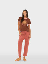 Draper Pant - Cinnabar Coral