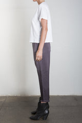 Erika Drop Pant in Vintage Satin - Graphite