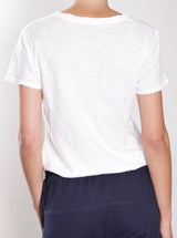 Classic V-Neck Tee in Supima Slub - White