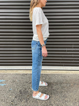 R13 Boyfriend Jean - Bain with Rips