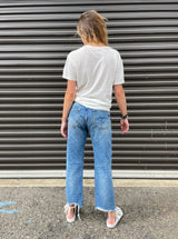 R13 Boyfriend Jean - Bain with Rips
