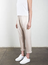 Erika Drop Pant in Vintage Satin - Parchment *Final Sale*