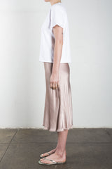 Riley Skirt in Vintage Satin - Nude *Final Sale*