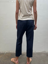 Erika Drop Pant in Linen - Night